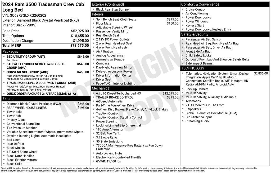 ram ram 3500 pickup 2024 3C63R3GLXRG260202 image ram ram 3500 pickup 2024 3C63R3GLXRG260202 image